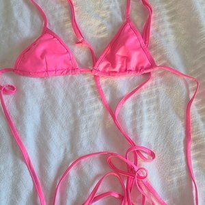 Rave pink bra top